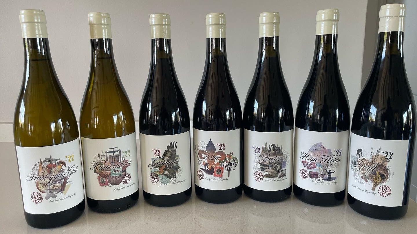 Lukas van Loggerenberg wines Breton Cabernet Franc, Lotter Cincault and Kameraderie Chenin Blanc.